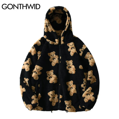 GONTHWID Fleece Hooded Jackets