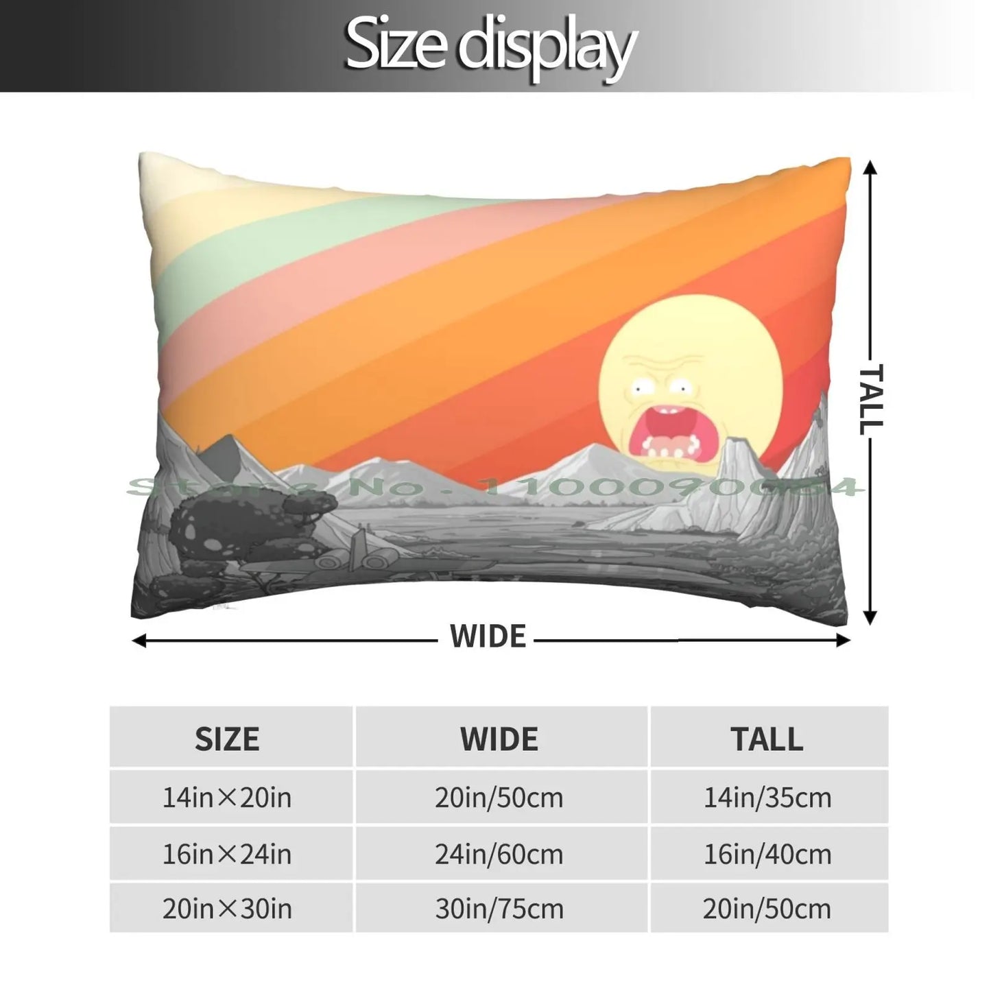 Screaming Sun Pillow Case