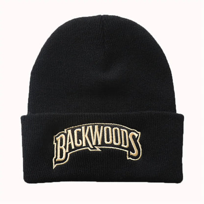 Backwoods Knitted Lettering Beanie Hat