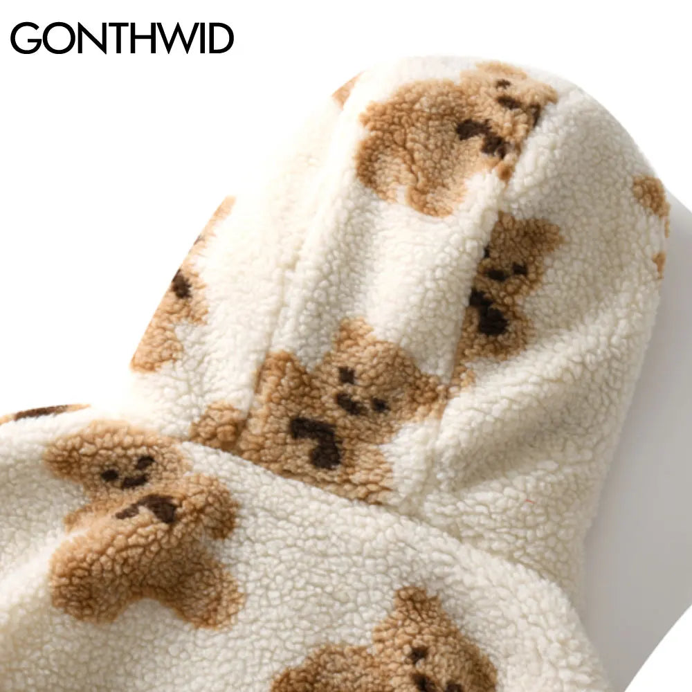 GONTHWID Fleece Hooded Jackets