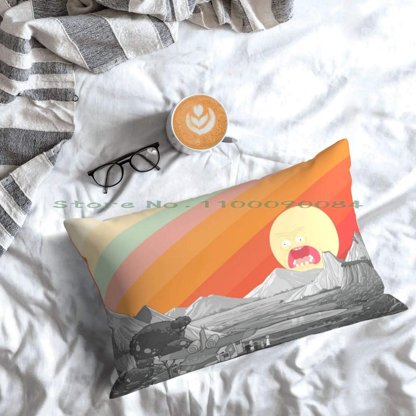 Screaming Sun Pillow Case