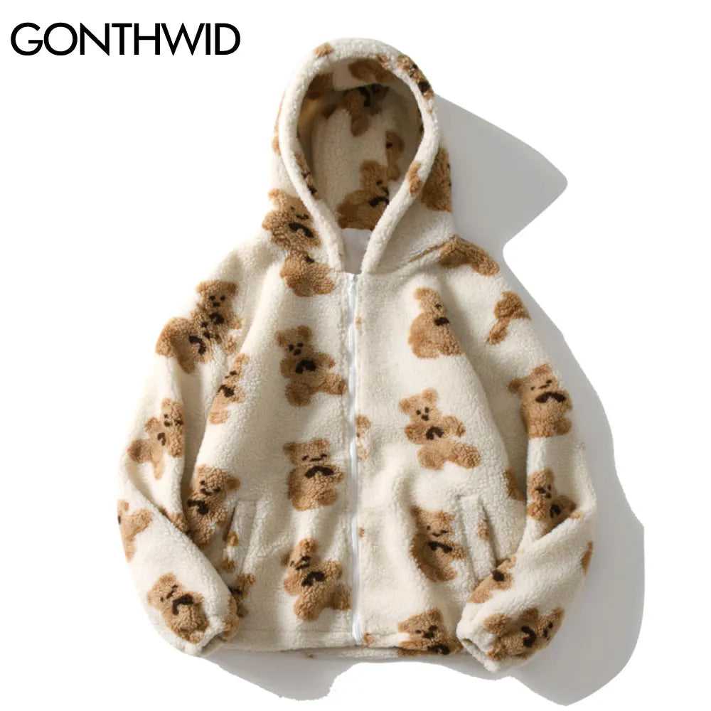 GONTHWID Fleece Hooded Jackets