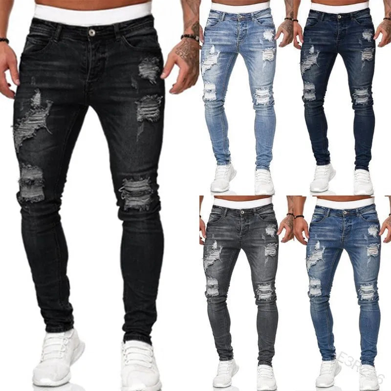 Men’s Distressed Skinny Jeans