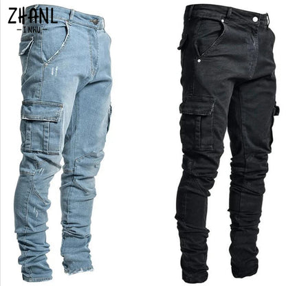 Utility Cargo Denim Jeans