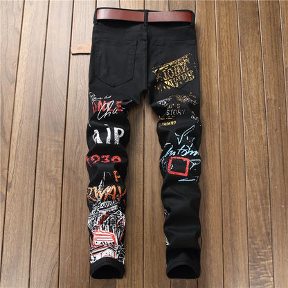 Graffiti Art Print Jeans