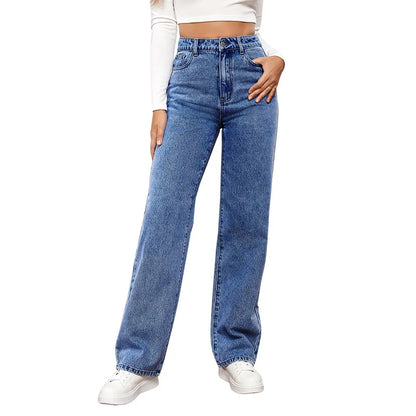 High-Waisted Wide-Leg Jeans