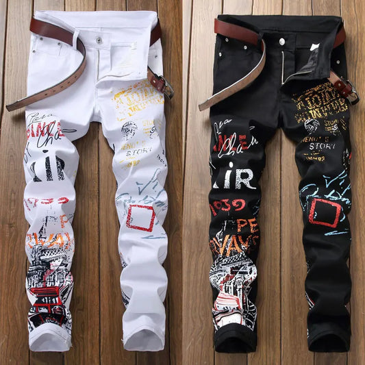 Graffiti Art Print Jeans