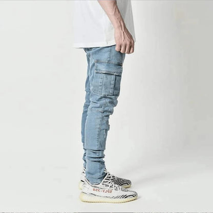 Utility Cargo Denim Jeans