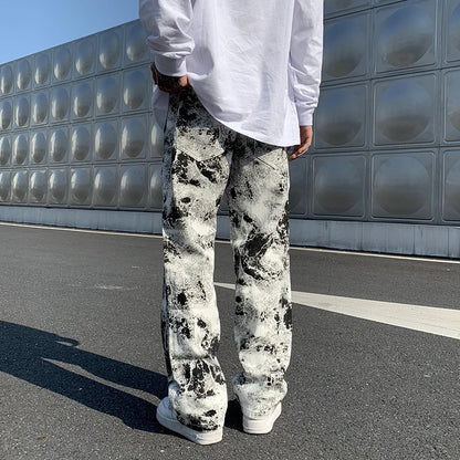 Marble Wash Denim Pants