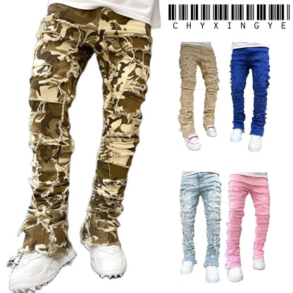 Camo Extreme Distressed Jeans