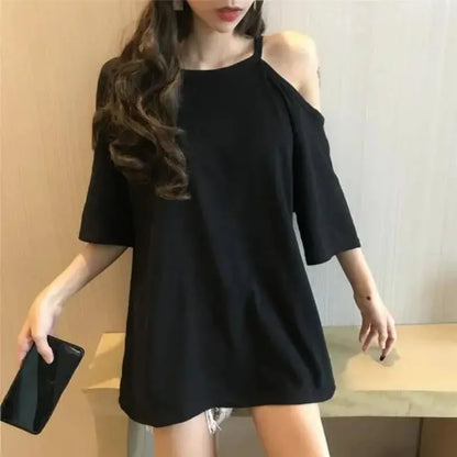 Casual Off-Shoulder Loose Tee