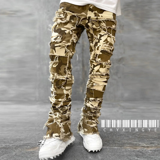 Camo Extreme Distressed Jeans