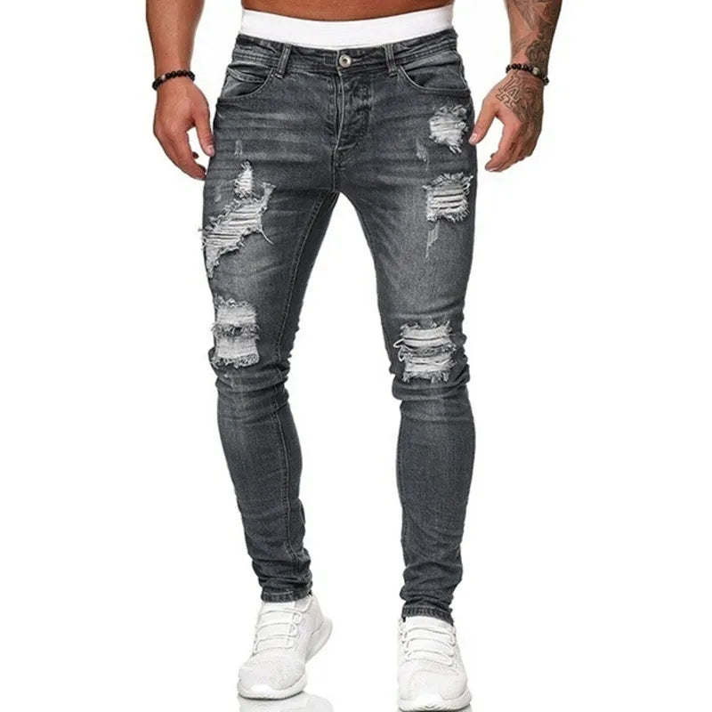 Men’s Distressed Skinny Jeans