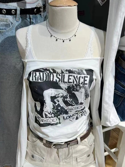 Radio Silence Graphic Top