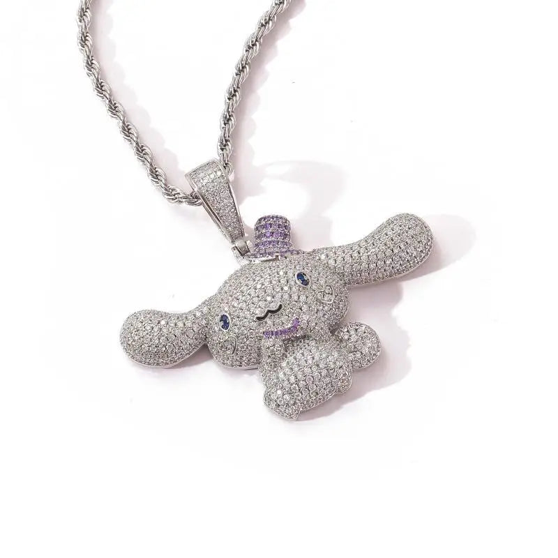 Hello Kitty Diamond Pendant Necklace